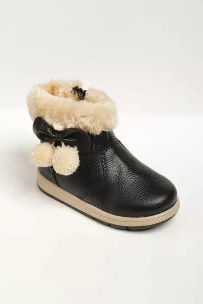 Rmd شراشيب الفراء الطفل بنات الأحذية