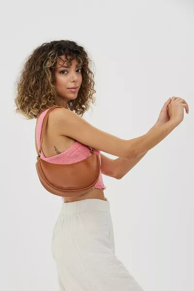 طابا  حقيبة يد وكتف جلد صناعي بمقصورة واحدة L:  W:  W: 6 سم