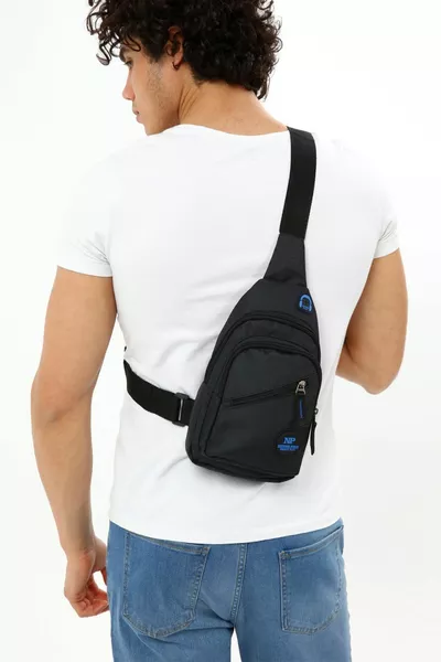 Borsa a tracolla unisex Borsa a tracolla Borsa a tracolla a braccio singolo Borsa per cadaveri Borsa casual con uscita per cuffie