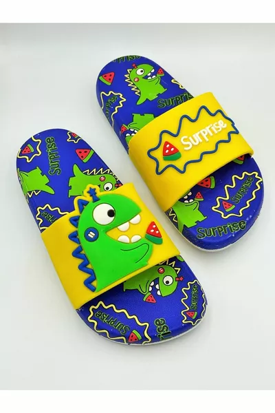 Dinosauro Fantasia Antiscivolo Sole Mare Piscina Spiaggia Adatto Per L'uso Quotidiano Ragazzi Pantofole