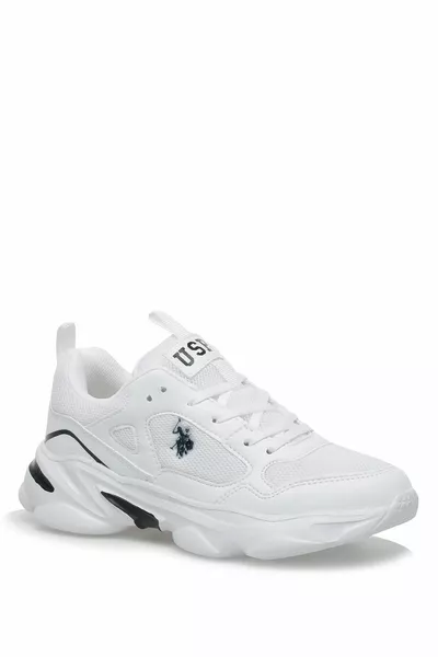 U.S.polo 3m Bob Wmn 3fx سميكة وحيد العسل النسيج مقبلات الدانتيل متابعة أحذية رياضية