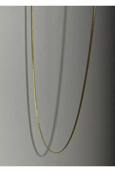 COLLANA UNISEX SLIM FLAT A CATENA ITALIANA  CM