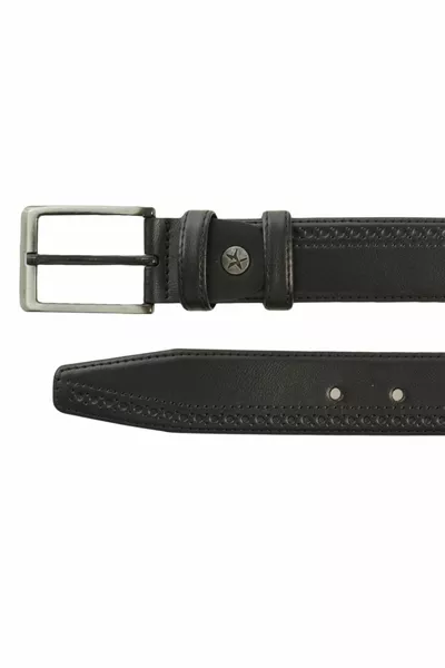 حزام كلاسيكي تدبيس أسود للرجال