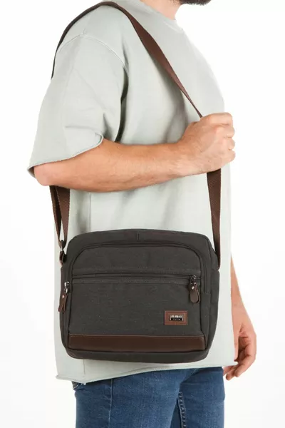 نيويش بولو  حقيبة كتف ومسنجر قنب أسود