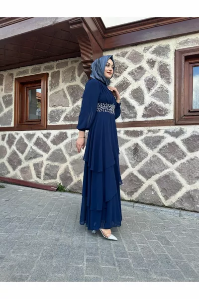 طبقات الحجر التطريز فساتين السهرة