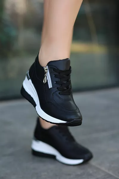 برلين سنيكرز كاجوال - أسود وأبيض