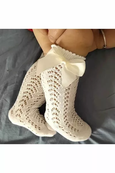 القوس شبكة الركبة الجوارب بنات / طفل بنات كريم