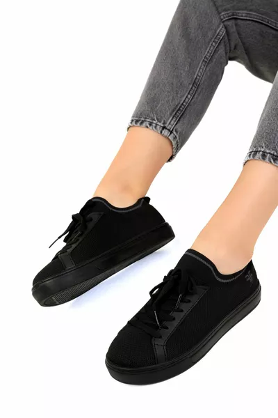 حذاء رياضي أسود-أسود للجنسين 