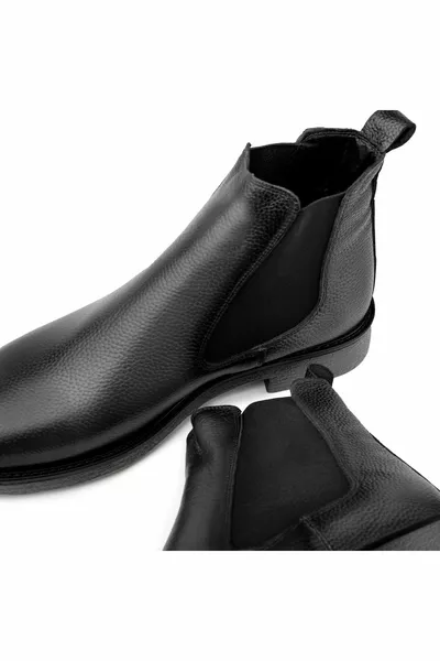 ادنبره جلد طبيعي مضاد للانزلاق وحيد تشيلسي أحذية عارضة أزرق كحلي