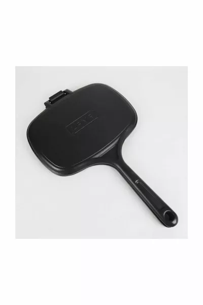 Gusseisen Hand Toaster Herdplatte Kratzfest Antihaft cm 2-3 Portionen