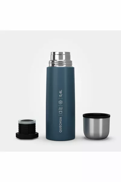 Thermos en acier inoxydable - 0,4 litre - bleu