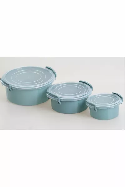 Microwave and diffuse storage container set  pcs pastel