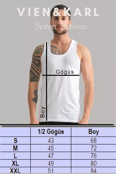 Débardeur 6 pièces en coton Premium Box blanc pour homme