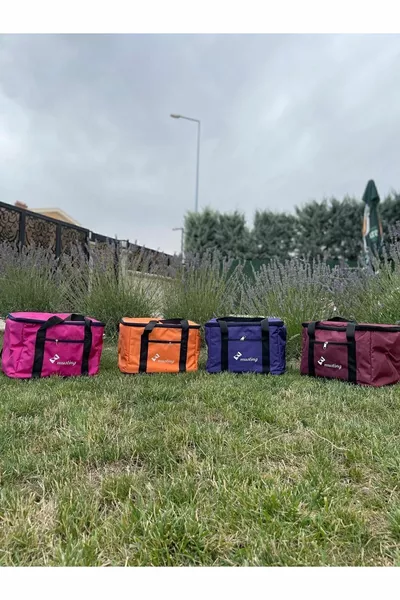 Termos Kamp Piknik Çantası Pembe Renk  Litre
