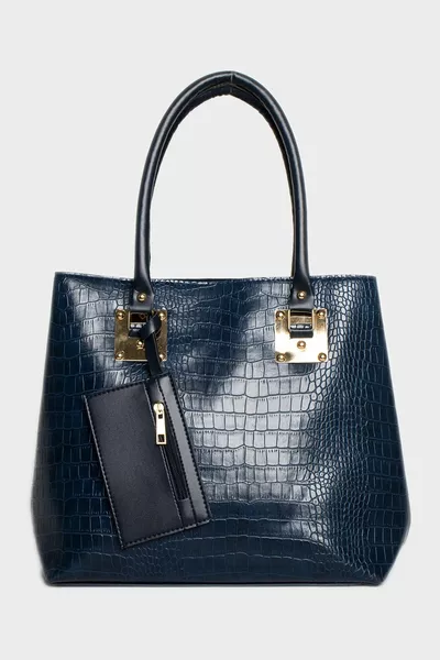 المرأة محفظة كروكو نمط حقيبة كبيرة الحجم
