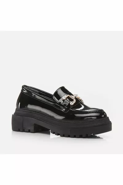 Black Pedestrian Female Loafer