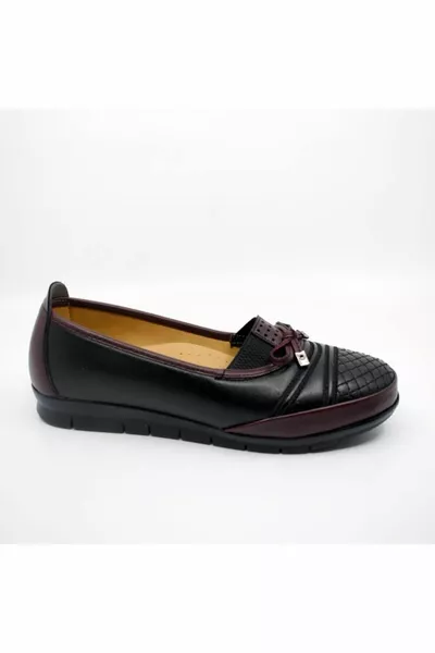 Bourgondische volledige orthopedische moederschoenen voor dames 