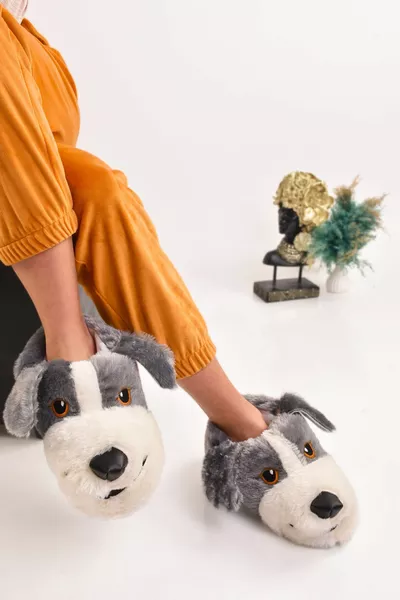 للجنسين الرقم رمادي تان القطيفة Penduf البيت الأحذية