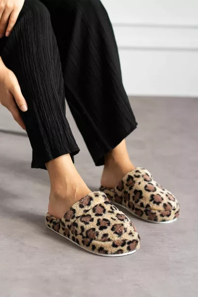 Modafrato FEATHERED INDOOR Pantofole da casa da donna Pantofole invernali Silent Sole