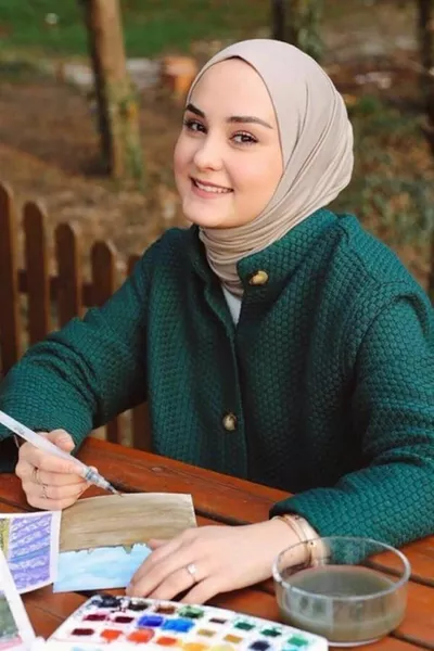 Hijab Scialle Pettinato Modello -aperto Visone