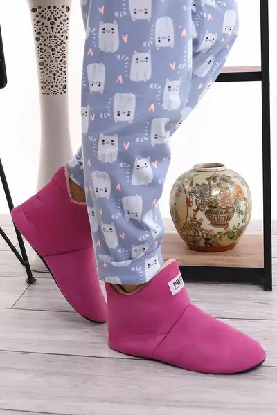 Modafrato نسائي للأطفال بانتدوف بوتس هاوس بوتس أحذية منزلية