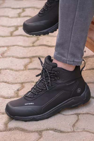  -m Bond zwarte waterdichte buitenlaarzen voor heren