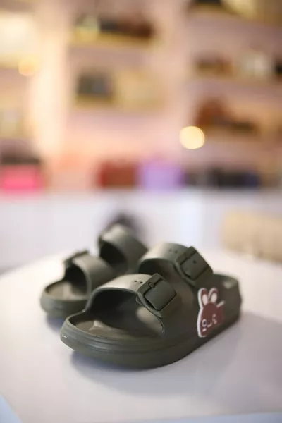 каки детски ортопедични ортопедични чехли с неплъзгаща се подметка за пране на фигура на животни