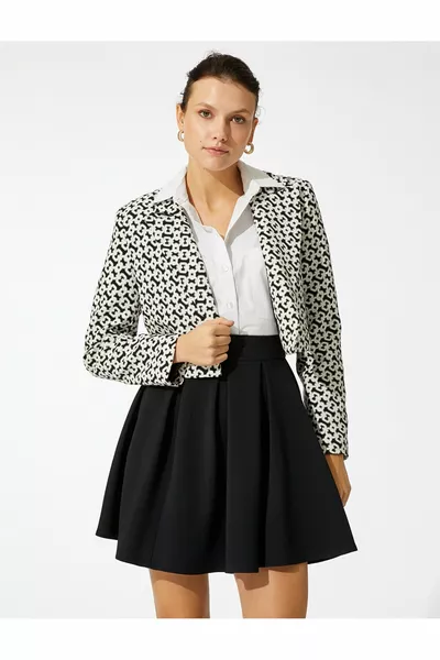 Pileli Mini Kloş Etek