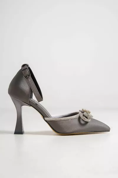 دارلي البلاتين الساتان القوس الحجر خنجر كأس الكعب مساء اللباس أحذية