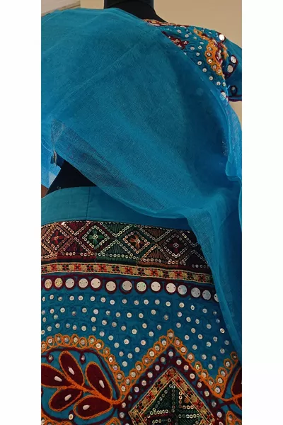Kutch Style Blue Indian Outfit