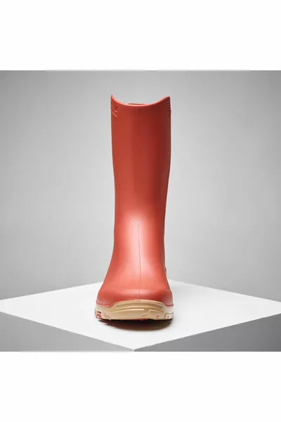 Women's Short Rain Boots - Orange - Hunting and Nature Observation - 