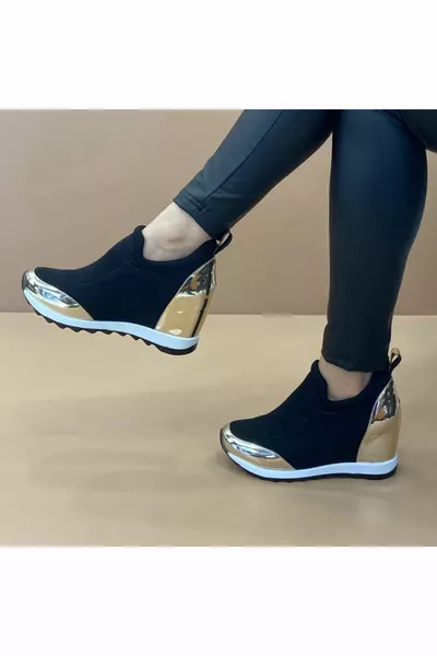 Women's Stretch Shoes with Inner Padded Heels