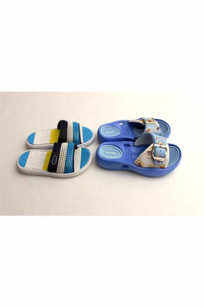 Antislip Zool Blauw Dubbel Zwembad, Zee, Strand Zomer Meisje en Jongen Slippers