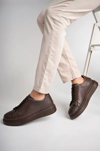 الرجال الداخلية الخارجية جلد طبيعي مريح للغاية خفيفة الوزن سميكة وحيد الموسمية أحذية عارضة