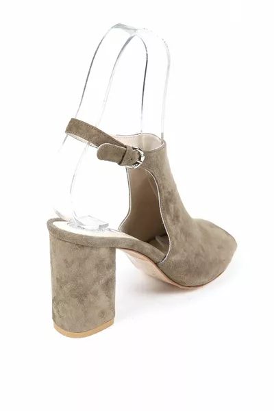 Женская Зеленая Замшевая Обувь Olive