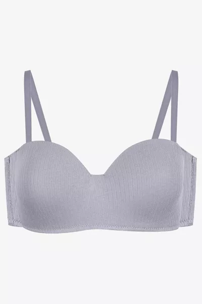 Дамски безплатен памучен твърдизиращ сутиен с тънки презрамки