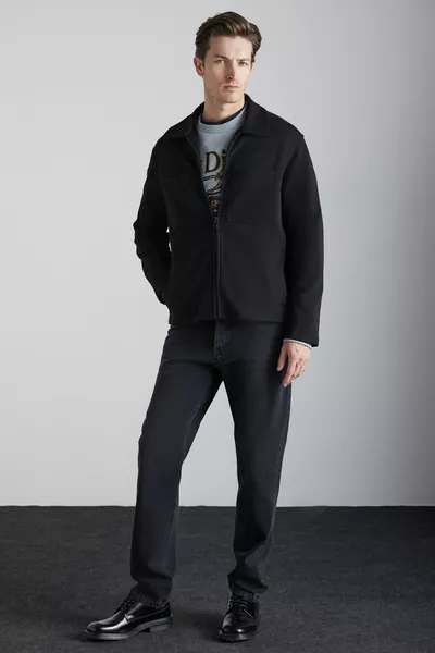 Veste noire CALPE pour homme  % coton