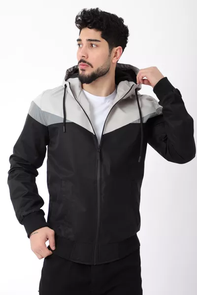 Куртка Bill с капюшоном и треугольными вставками, сезонная, 