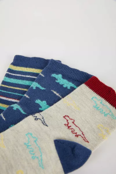 جوارب طويلة قطنية لطفل ولد 3 قطع ns