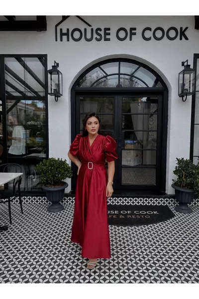 Abito Lavin a maniche lunghe a palloncino da donna