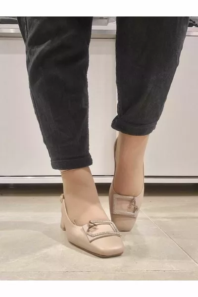 Armecıty Tacco Corto Anteriore Stone Abito Da Sera Ballerine Con Tacco