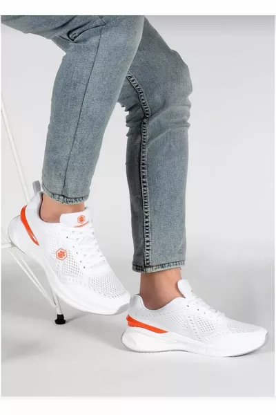 MORGEN 3FX أبيض الركض عارضة للجنسين حذاء رياضي