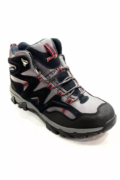  مقاوم للماء Dk رمادي أسود الرحلات في الهواء الطلق أحذية مضادة للماء نهاية السلسلة انتهت صلاحية الضمان