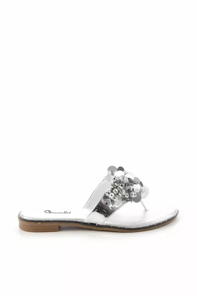 Lame Mirror Pantoufles Femme 