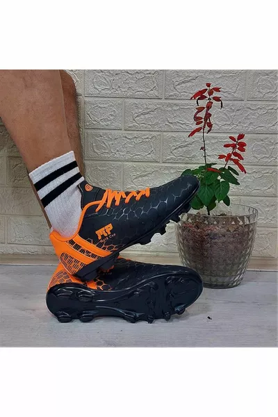 M.P  Черные футбольные бутсы Turunucu Футбольные бутсы Grassfield