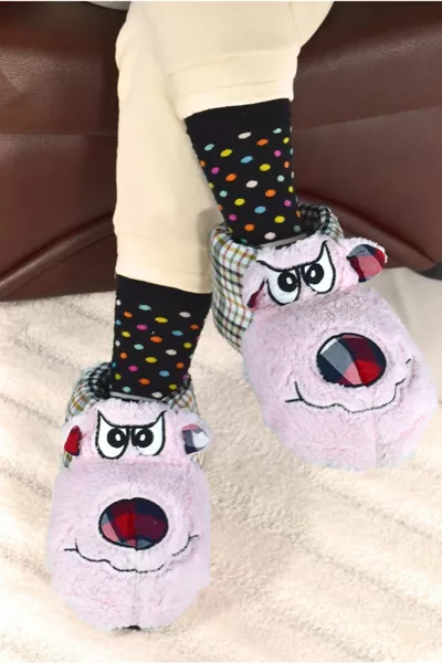 Unisex dieren geruite fleece Penduf Home Boots