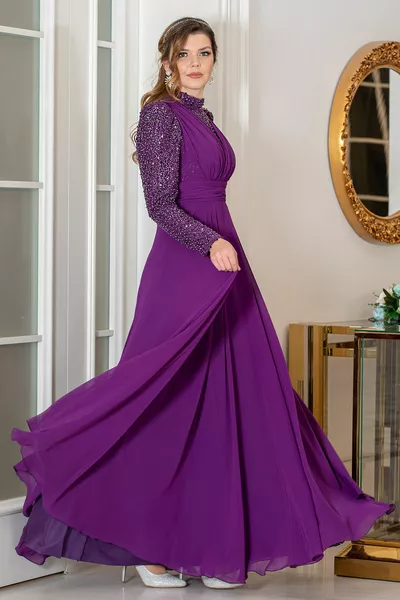 Plus Size Hijab Abendkleider