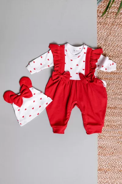 2 предмета Новорожденная девочка Новый сезон Сезонный выход из больницы с бантом в виде сердца