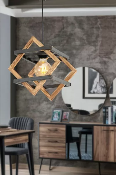 ثريا خشبية لغرفة المعيشة والمقهى والمدخل والشرفة