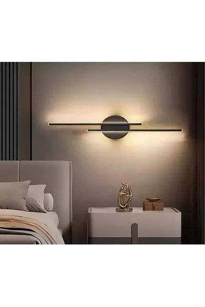 Zümrüt Mega Formaat cm Dubbelzijdige Zwarte Behuizing Daglicht LED Zwanenfluit Wandlamp-Batterij Inbegrepen